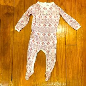 Burt’s Bees Baby Christmas Footed Pjs